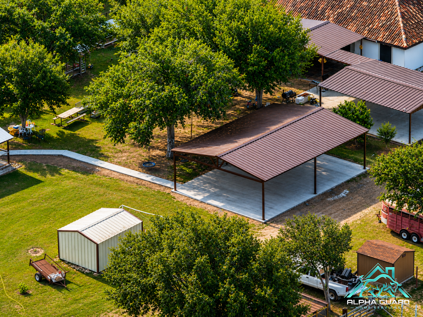 Finished outdoor living project available through financing